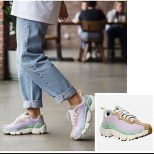 Holo Pastel Purple Green Sneaker Nephelae Swift mesh suede ECO  Friendly 8.5 NWT